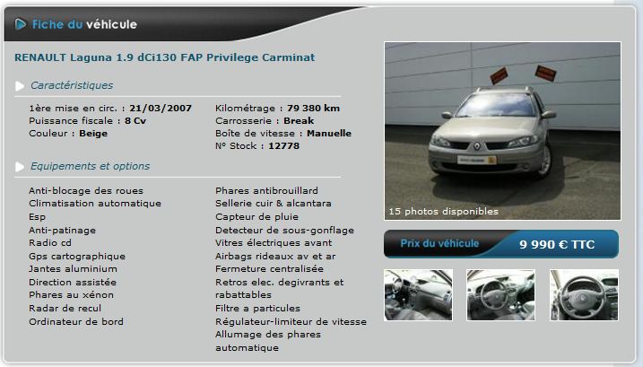 Forum Renault Laguna • (Laguna II Estate Ph 2 - 1.9 dCi Privilège ...