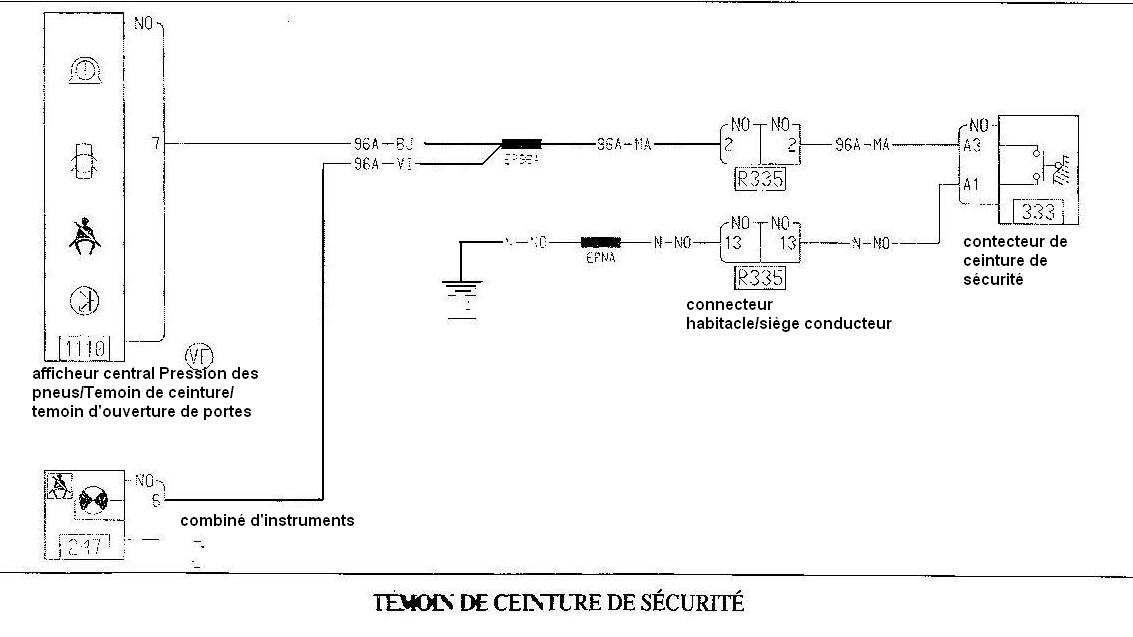 Schema contacteur de porte